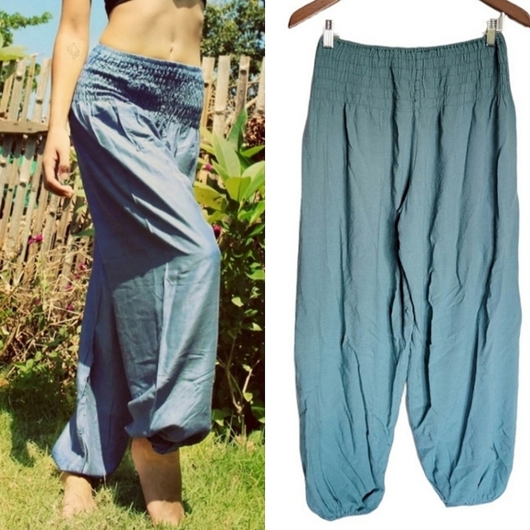 Harem Pants in Teal Size Medium / Large - Picture 1 of 6
